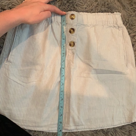 Blue striped skirt - Picture 5 of 6